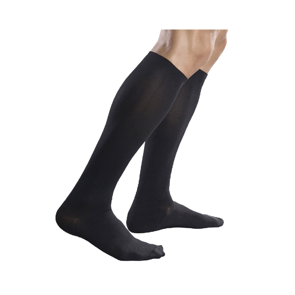 Κάλτσες φλεβίτιδας βαμβακερές Anatomic συμπίεσης 18mmHg | Μαύρες Κάλτσες κάτω γόνατος Διαβαθμισμένης Συμπίεσης / Φλεβίτιδας