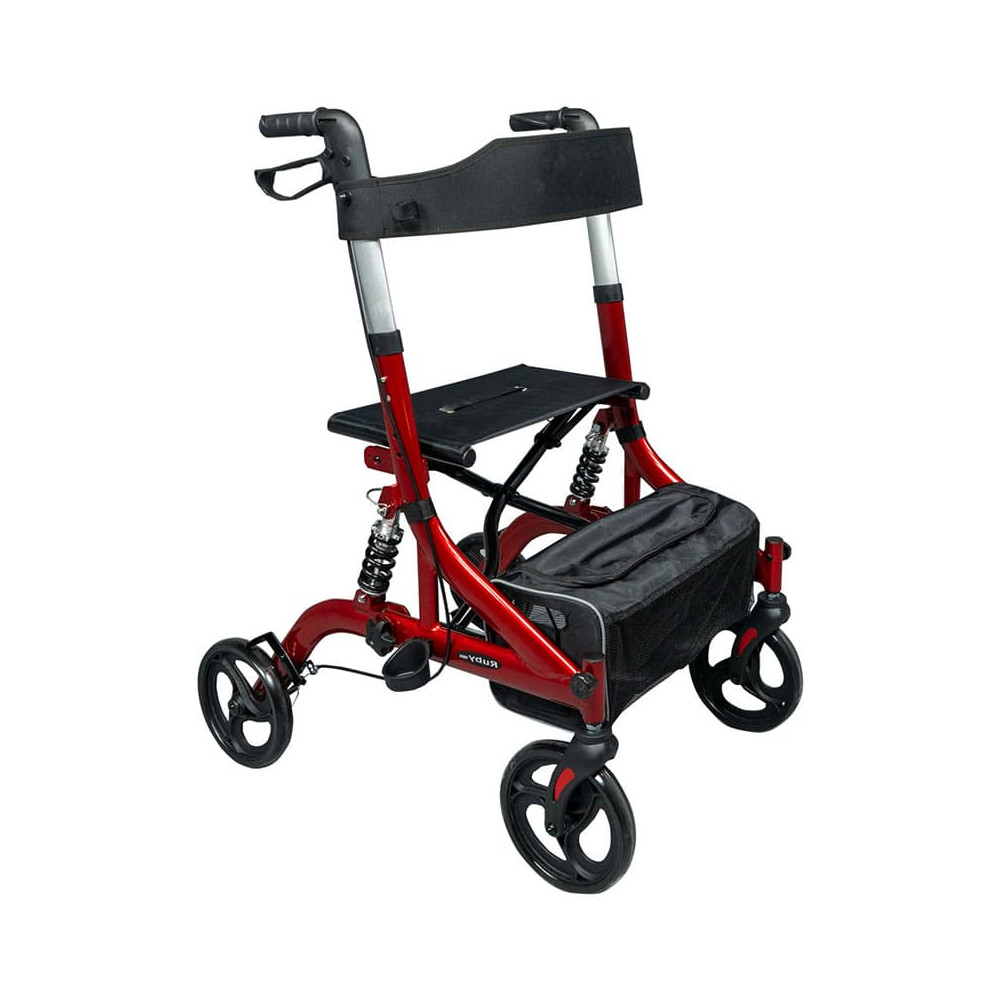 Περιπατητήρας Rollator αλουμινίου Mobiak “RUBY” με αναρτήσεις Rollator / Περιπατητήρες με ρόδες στη Θεσσαλονικη