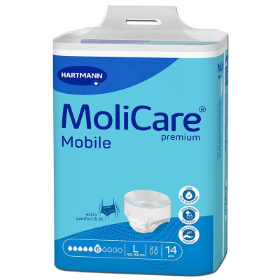 Πάνες βρακάκι ακράτειας ενηλίκων Πάνες βρακάκια για ενήλικες Hartmann Mobile Large | 14 τμχ στη Θεσσαλονικη