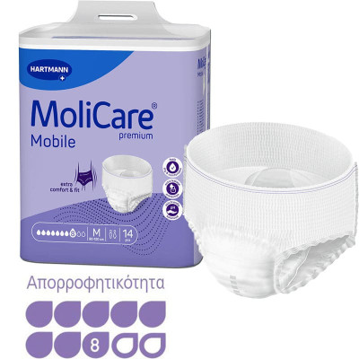 Πάνες βρακάκι ακράτειας ενηλίκων Πάνες βρακάκια βαριάς ακράτειας Hartmann Mobile Super Medium στη Θεσσαλονικη