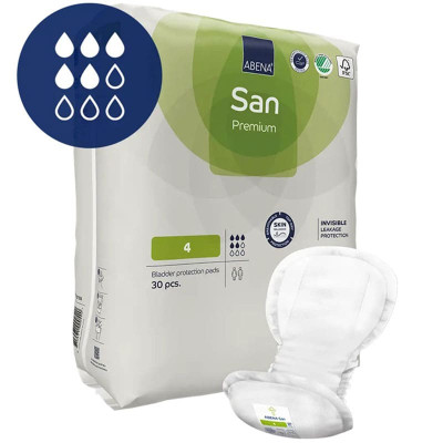 Σερβιέτες ακράτειας Σερβιέτες ακράτειας Abena San Premium No4 30 τμχ στη Θεσσαλονικη