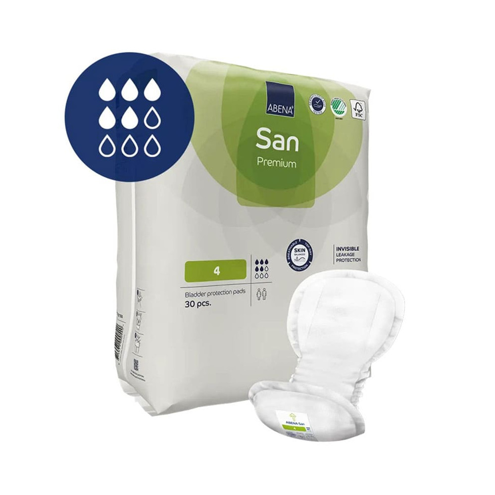 Σερβιέτες ακράτειας Σερβιέτες ακράτειας Abena San Premium No4 30 τμχ στη Θεσσαλονικη