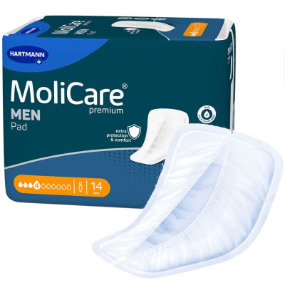 Σερβιέτες ακράτειας Ανδρικές σερβιέτες ακράτειας MoliCare MEN Premium 4 σταγόνες στη Θεσσαλονικη