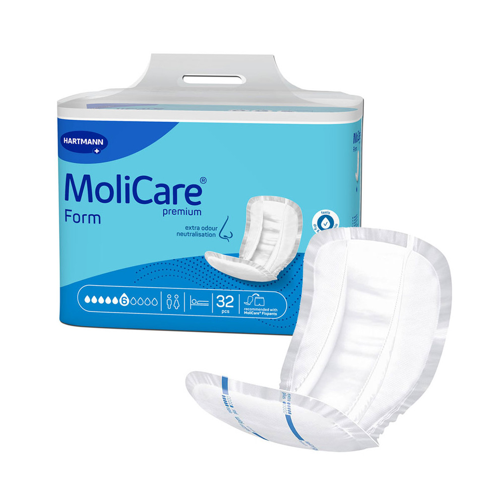 Σερβιέτες ακράτειας Σερβιέτες μεγάλης ακράτειας MoliCare Premium Form 6 σταγόνων | 32 τεμ. στη Θεσσαλονικη