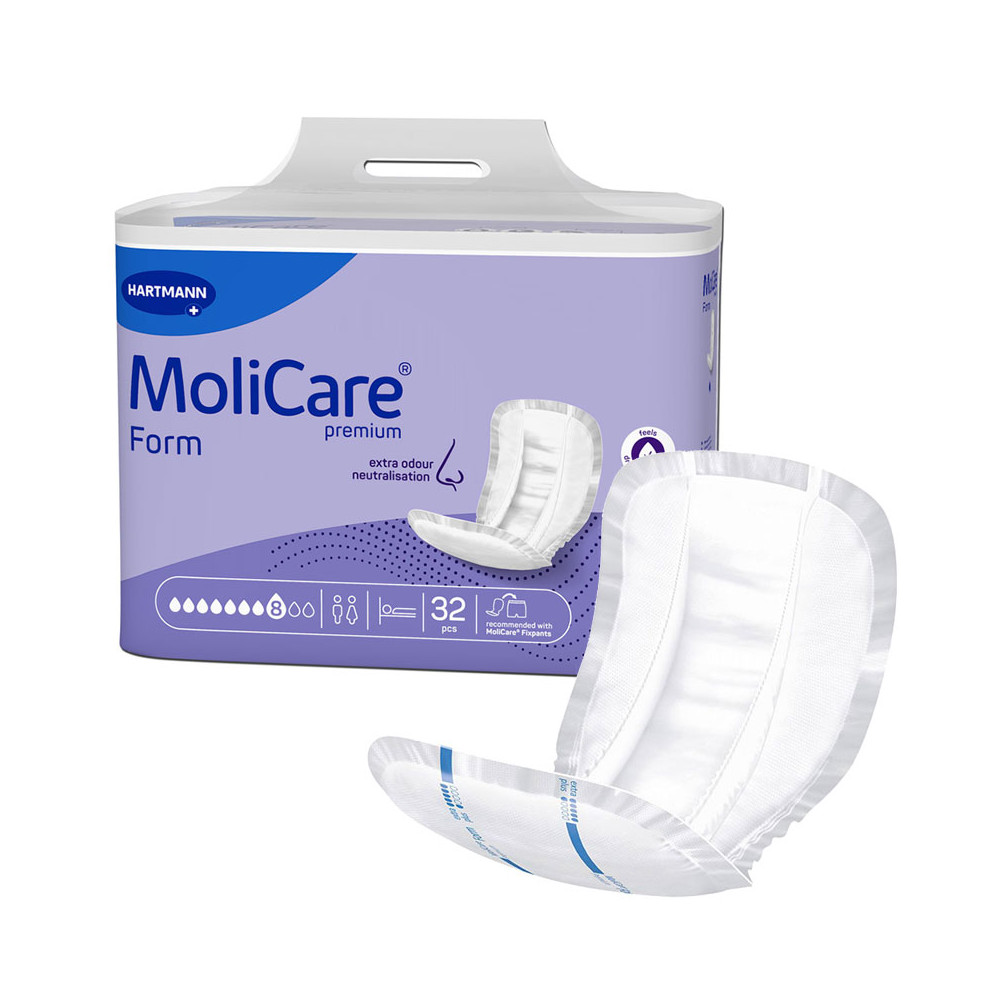 Σερβιέτες ακράτειας Σερβιέτες βαριάς ακράτειας Hartmann Molicare Form 8 σταγόνες | 32 τεμ. στη Θεσσαλονικη
