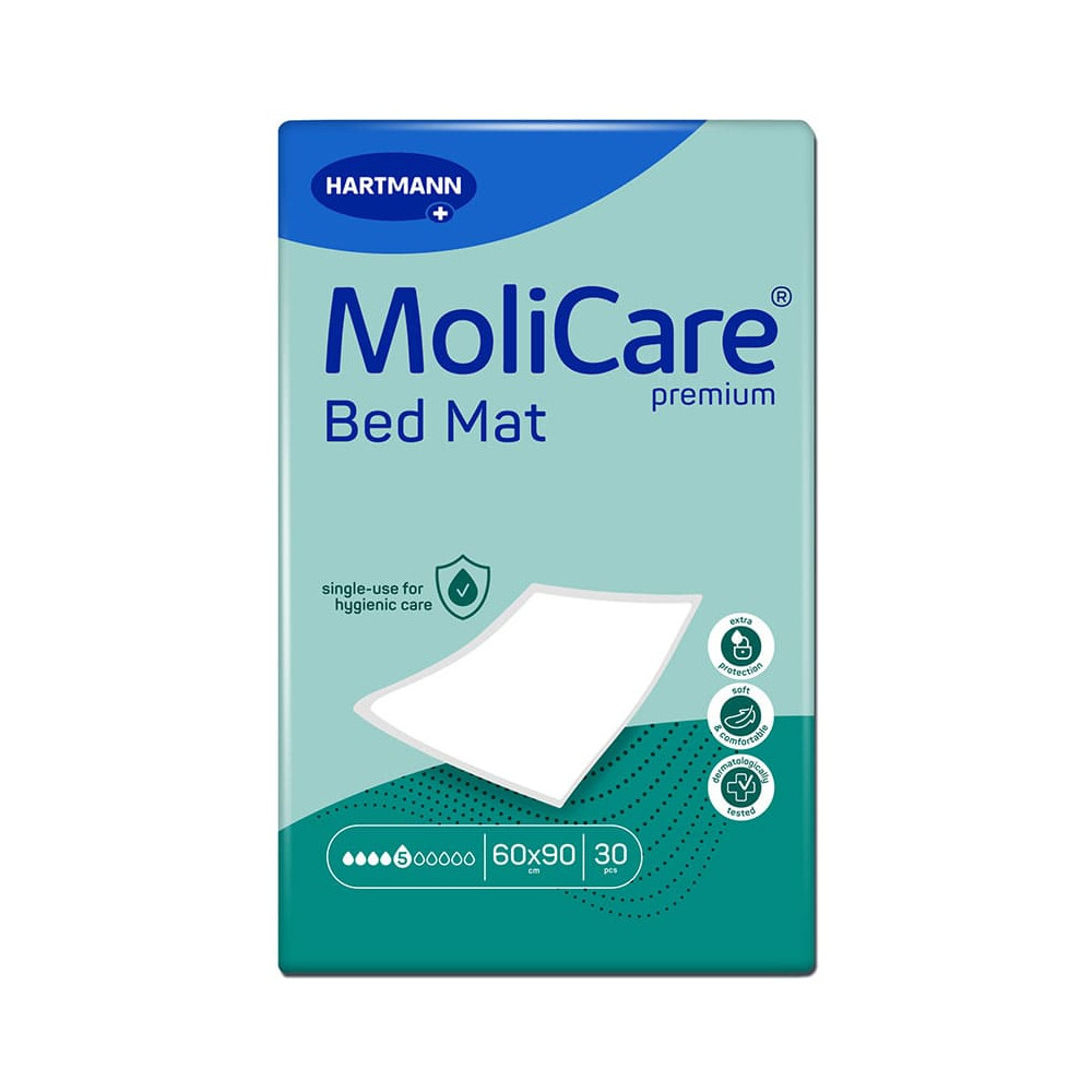 Υποσέντονα ακράτειας μιας χρήσης Υποσέντονα Hartmann MoliCare 5 σταγόνων 60 x 90 cm | 30 τεμ. στη Θεσσαλονικη