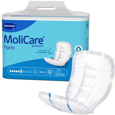 Σερβιέτες ακράτειας προσφορές Κιβώτιο σερβιέτες μεγάλης ακράτειας MoliCare Form 6 σταγόνων | 4×32 τμχ στη Θεσσαλονικη