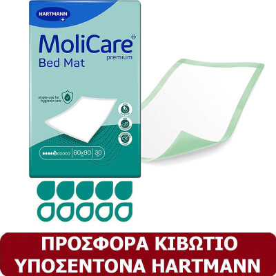 Κιβώτιο υποσέντονα Hartmann MoliCare Bed Mat 5 σταγόνων 120 τμχ