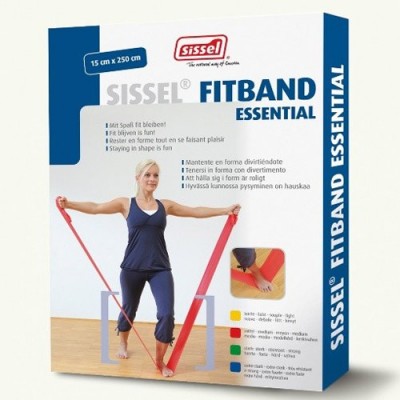 Οι ελαστικοί ιμάντες γυμναστικής Fitband Essential 2,5m x 15cm συνοδεύονται από οδηγό ασκήσεων