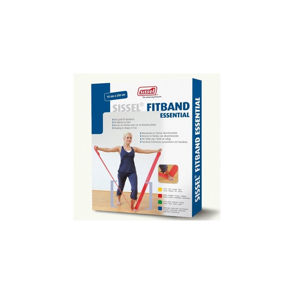 Οι ελαστικοί ιμάντες γυμναστικής Fitband Essential 2,5m x 15cm συνοδεύονται από οδηγό ασκήσεων