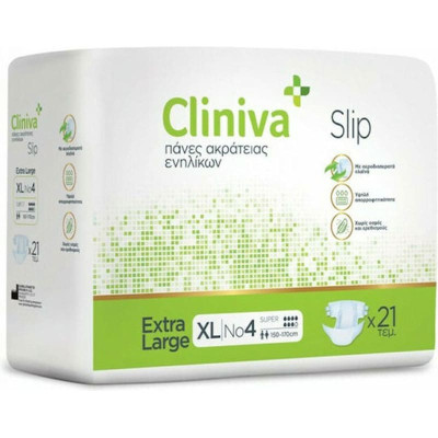 Πάνες ακράτειας με αυτοκόλλητο Πάνες ακράτειας ενηλίκων Cliniva Slip XLarge | 21 τεμ. στη Θεσσαλονικη