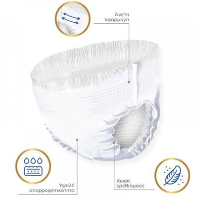 Πάνες βρακάκια ακράτειας προσφορές Κιβώτιο πάνες βρακάκια ακράτειας Cliniva XLarge 84τμχ (6×14) στη Θεσσαλονικη