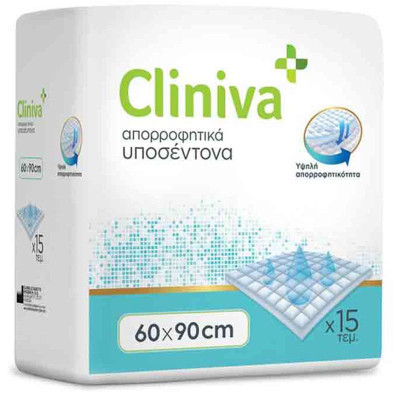 Υποσέντονα ακράτειας μιας χρήσης Υποσέντονα ακράτειας μιας χρήσης Cliniva 60x90 cm | 15 τμχ στη Θεσσαλονικη