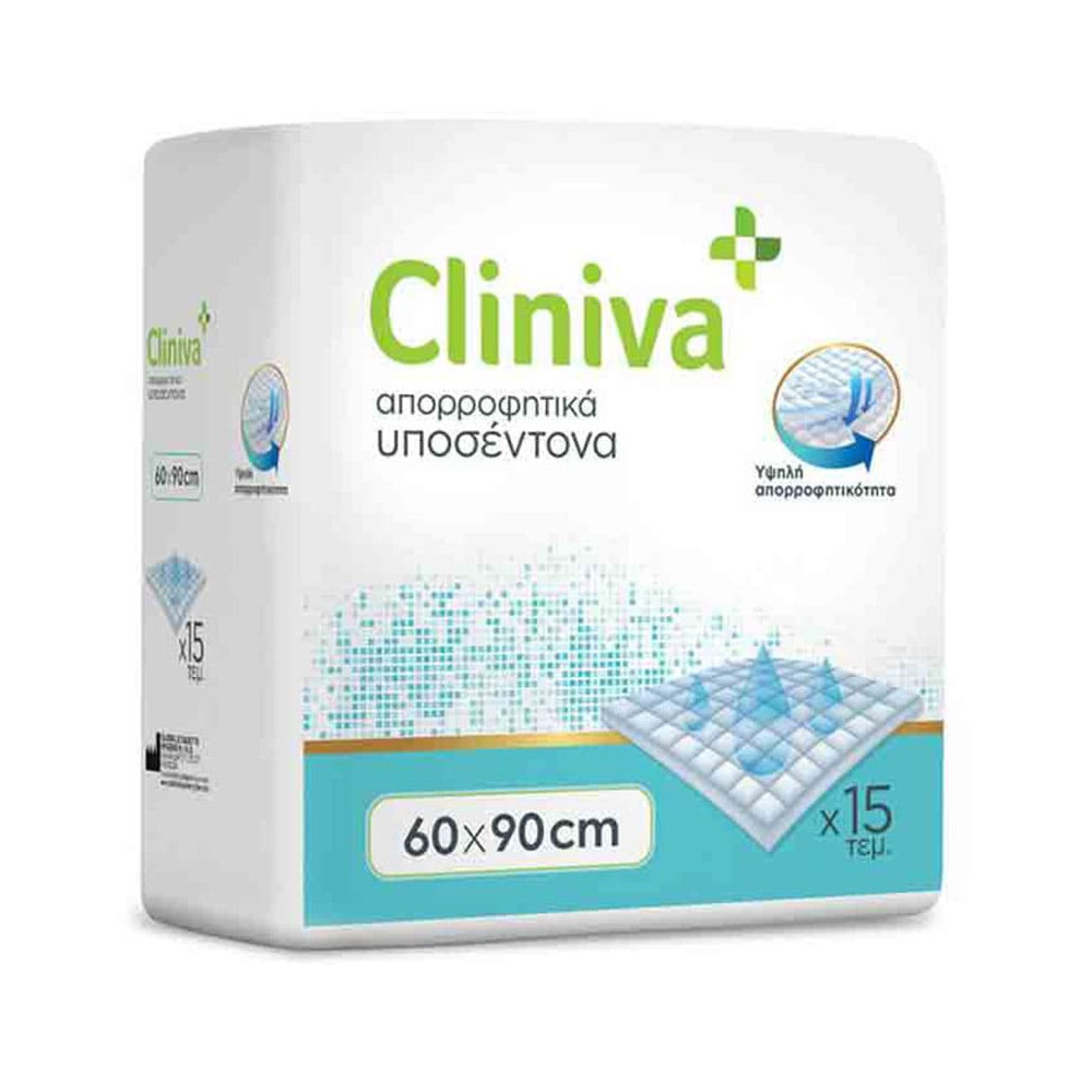 Υποσέντονα ακράτειας μιας χρήσης Υποσέντονα ακράτειας μιας χρήσης Cliniva 60x90 cm | 15 τμχ στη Θεσσαλονικη