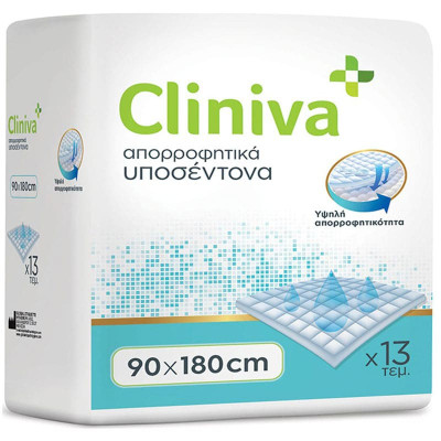 Υποσέντονα ακράτειας μιας χρήσης Υποσέντονα ακράτειας μιας χρήσης Cliniva 90x180 cm | 13 τμχ στη Θεσσαλονικη
