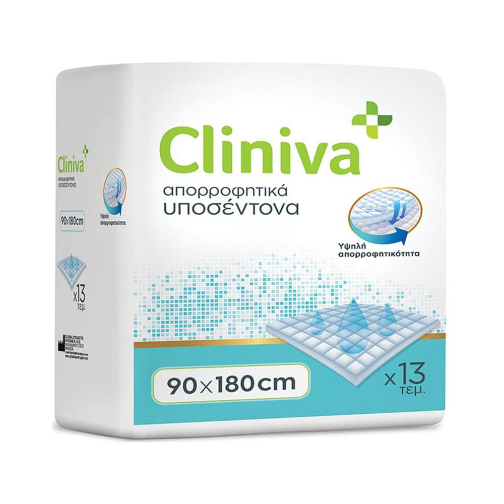 Υποσέντονα ακράτειας μιας χρήσης Υποσέντονα ακράτειας μιας χρήσης Cliniva 90x180 cm | 13 τμχ στη Θεσσαλονικη
