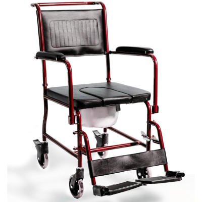 Αναπηρικό αμαξίδιο Μπάνιου – Τουαλέτα AC–33 μπορντό