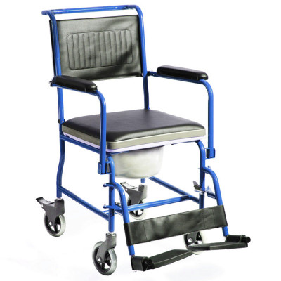 Αμαξίδιο τουαλέτας–μπάνιου AC-32 μπλε με αφαιρούμενο κάθισμα