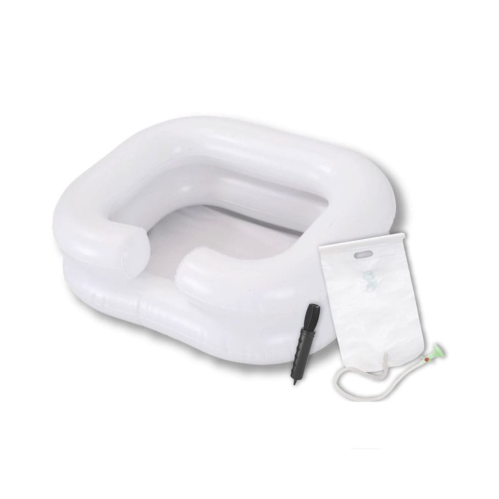 Λεκάνες για λούσιμο στο κρεβάτι Φουσκωτός λουτήρας κλίνης & σάκος λουσίματος Medical Brace στη Θεσσαλονικη