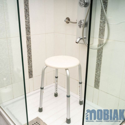Καρέκλες μπάνιου / Καθίσματα μπανιέρας Σκαμπό μπάνιου / μπανιέρας στρογγυλό MBC ρυθμιζόμενου ύψους στη Θεσσαλονικη