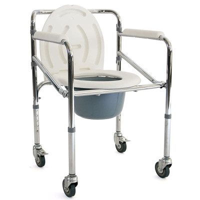 Καρέκλα τουαλέτα με ρόδες πτυσσόμενη Vita