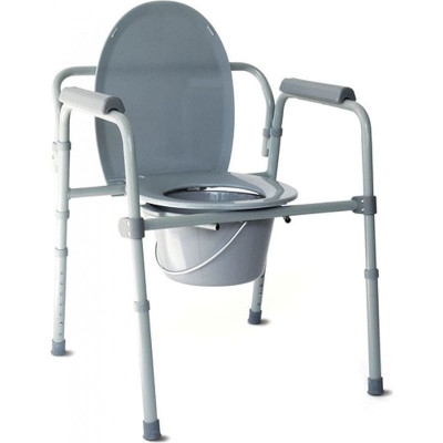 Καρέκλα τουαλέτα αλουμινίου πτυσσόμενη με δοχείο WC Vita