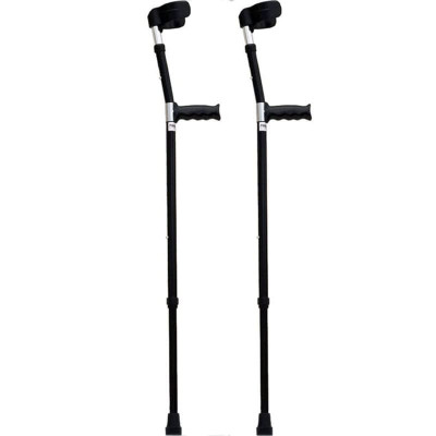 Βακτηρίες αγκώνος Πατερίτσες αγκώνα Mobiak με διπλή ρύθμιση | Μαύρες Ζεύγος στη Θεσσαλονικη