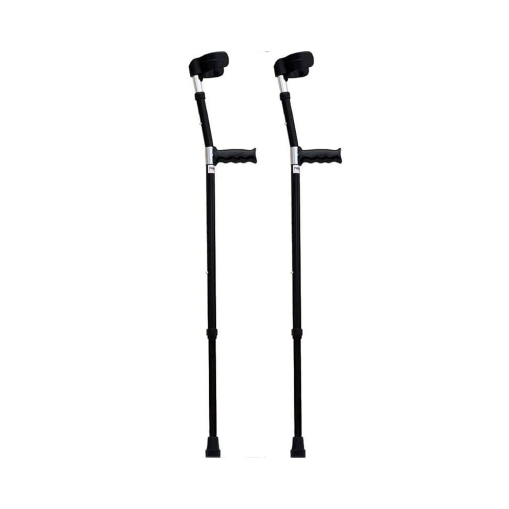 Βακτηρίες αγκώνος Πατερίτσες αγκώνα Mobiak με διπλή ρύθμιση | Μαύρες Ζεύγος στη Θεσσαλονικη