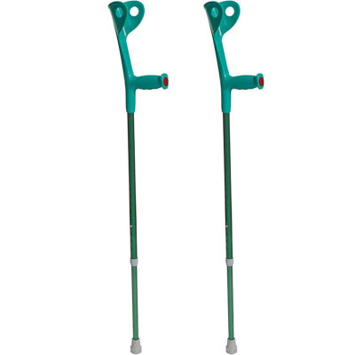 Βακτηρίες αγκώνος Βακτηρίες αγκώνα αλουμινίου Mobiak Care Πράσινες | Ζεύγος στη Θεσσαλονικη