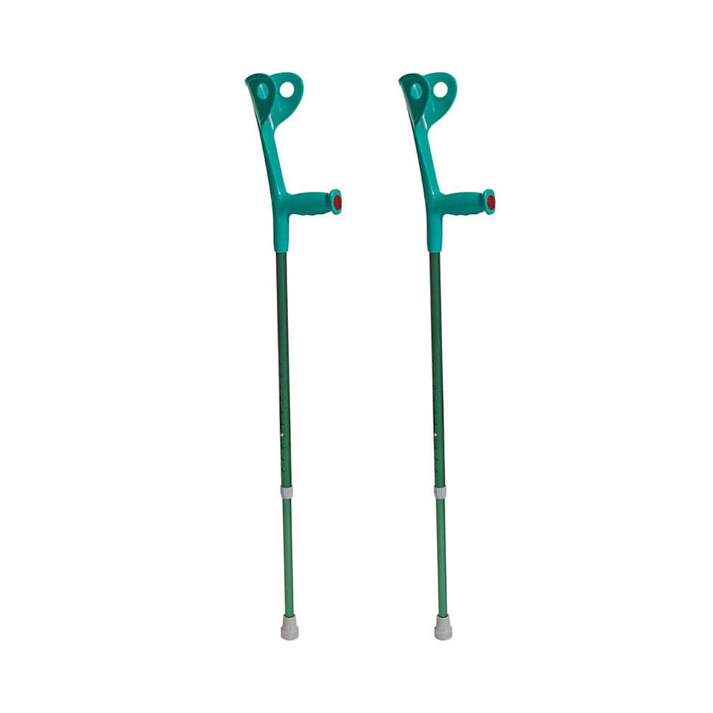 Βακτηρίες αγκώνος Βακτηρίες αγκώνα αλουμινίου Mobiak Care Πράσινες | Ζεύγος στη Θεσσαλονικη