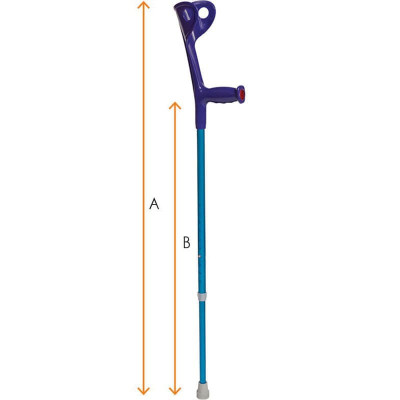 Βακτηρίες αγκώνος Πατερίτσες αγκώνα αλουμινίου Mobiak Μπλε | Ζεύγος στη Θεσσαλονικη