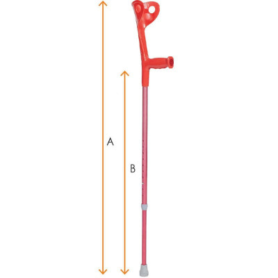 Βακτηρίες αγκώνος Βακτηρία αγκώνα αλουμινίου Mobiak Care Φούξια | Τεμάχιο στη Θεσσαλονικη