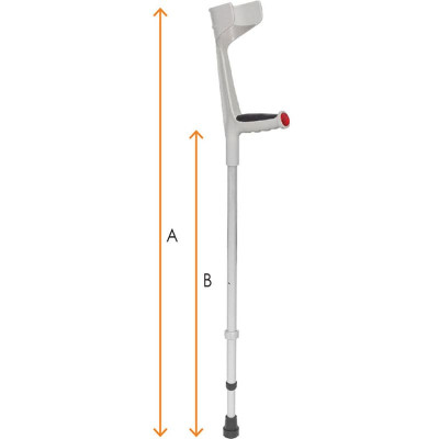 Βακτηρίες αγκώνος Ζεύγος ενισχυμένες Βακτηρίες Αγκώνα Mobiak 120 kg| Γκρι Λαβή στη Θεσσαλονικη