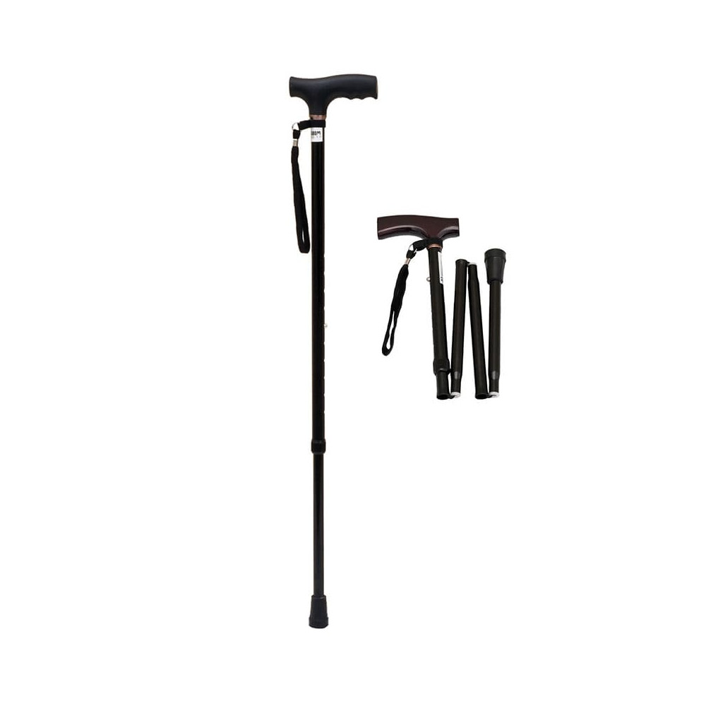 Μπαστούνια στήριξης Μπαστούνι στήριξης σπαστό ρυθμιζόμενου ύψους Mobiak | Μαύρο στη Θεσσαλονικη