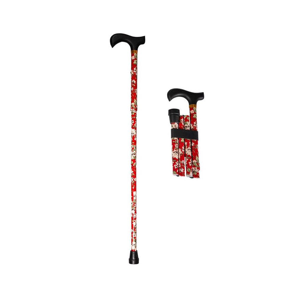 Μπαστούνια στήριξης Μπαστούνι γυναικείο σπαστό ρυθμιζόμενο Mobiak | Red Flower στη Θεσσαλονικη
