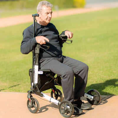 Rollator / Περιπατητήρες με ρόδες Περιπατητήρας Rollator αλουμινίου με κάθισμα Mobiak “WALKY” στη Θεσσαλονικη