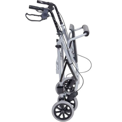 Rollator / Περιπατητήρες με ρόδες Περιπατητήρας Rollator αλουμινίου με κάθισμα Mobiak Silver στη Θεσσαλονικη