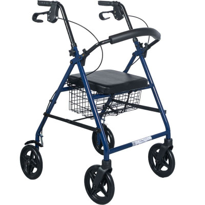 Rollator / Περιπατητήρες με ρόδες Περπατούρα με ρόδες και κάθισμα Blue Rollator Mobiak στη Θεσσαλονικη