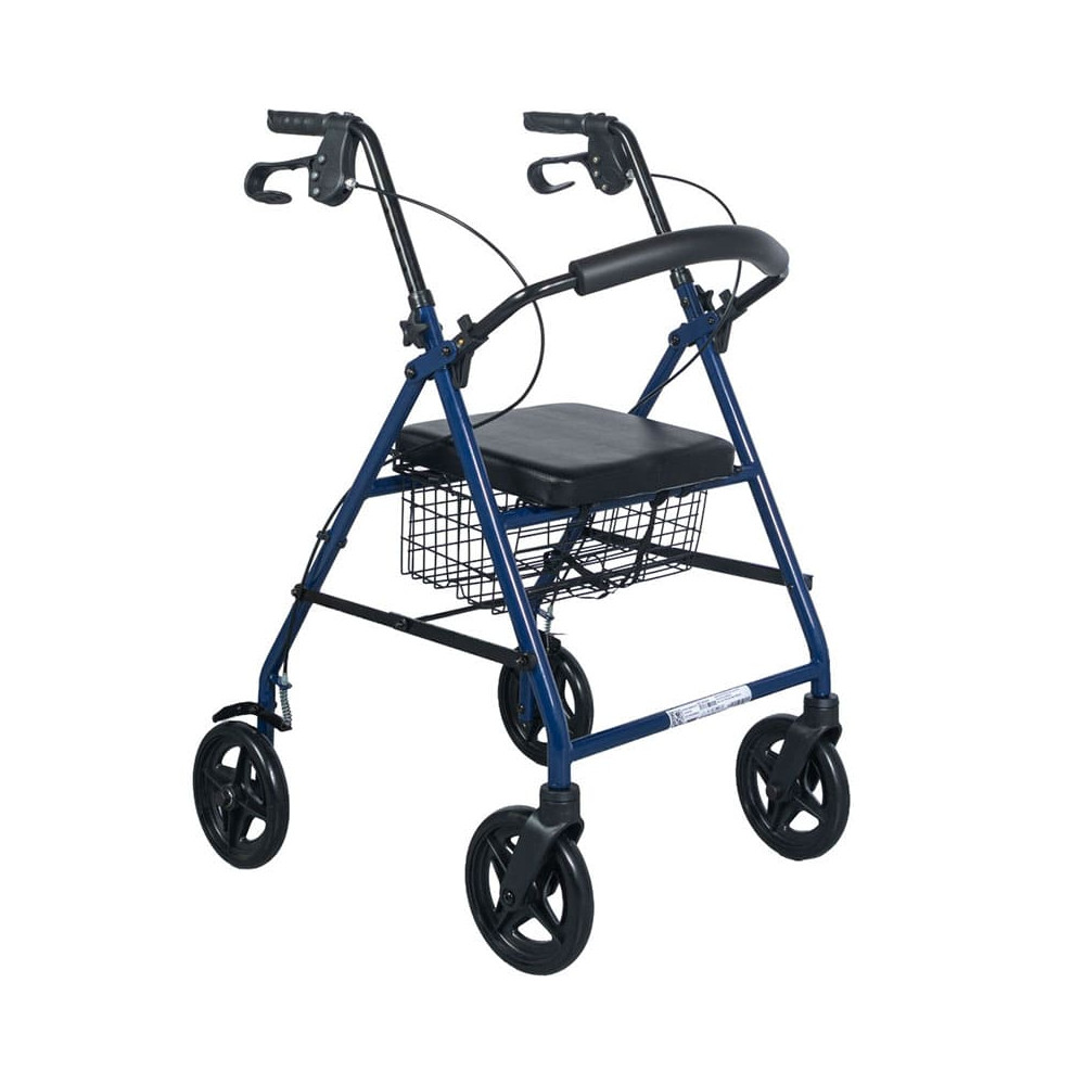 Rollator / Περιπατητήρες με ρόδες Περπατούρα με ρόδες και κάθισμα Blue Rollator Mobiak στη Θεσσαλονικη