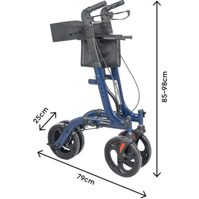 Rollator / Περιπατητήρες με ρόδες Rollator αλουμινίου Mobiak Indigo στη Θεσσαλονικη