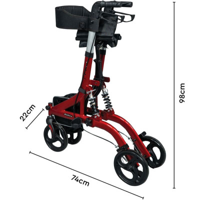 Rollator / Περιπατητήρες με ρόδες Τροχήλατος περιπατητήρας Rollator με αναρτήσεις Mobiak Ruby στη Θεσσαλονικη