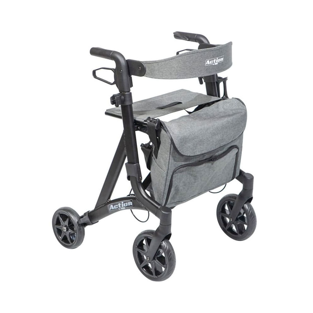 Rollator / Περιπατητήρες με ρόδες Rollator αλουμινίου Mobiak Action Black στη Θεσσαλονικη