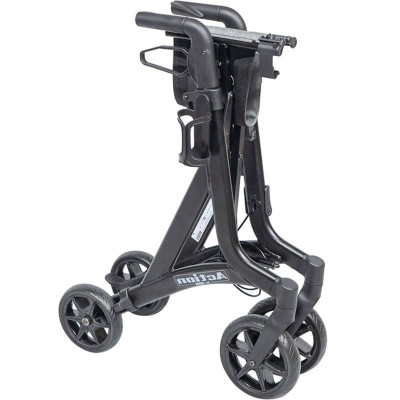 Rollator / Περιπατητήρες με ρόδες Rollator αλουμινίου Mobiak Action Black στη Θεσσαλονικη