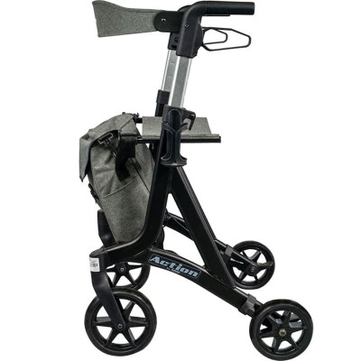 Rollator / Περιπατητήρες με ρόδες Rollator αλουμινίου Mobiak Action Black στη Θεσσαλονικη