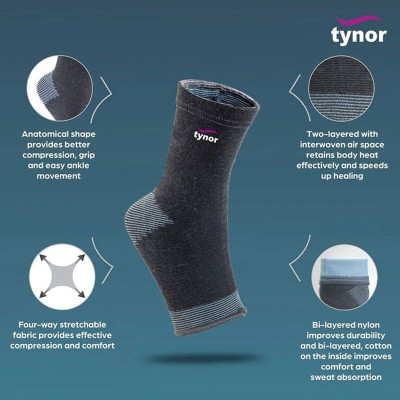 Επιστραγαλίδες & Νάρθηκες Ποδοκνημικής Ελαστικές επιστραγαλίδες Tynor Anklet Comfeel | Ζεύγος στη Θεσσαλονικη