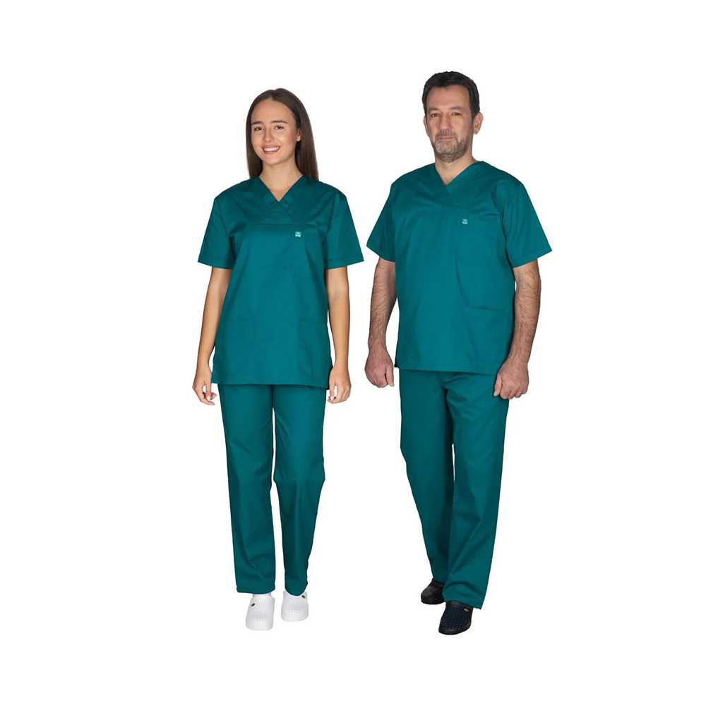 Στολές Ιατρών / Νοσηλευτών Unisex Σετ στολή ιατρική Unisex Alezi | Σκούρο Πράσινο στη Θεσσαλονικη