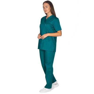 Στολές Ιατρών / Νοσηλευτών Unisex Σετ στολή ιατρική Unisex Alezi | Σκούρο Πράσινο στη Θεσσαλονικη