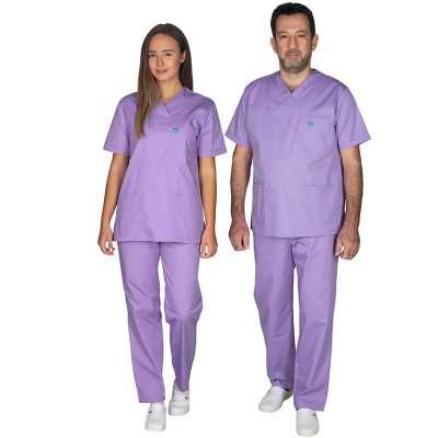 Στολές Ιατρών / Νοσηλευτών Unisex Set στολή Ιατρικής – Νοσηλευτικής Alezi Unisex | Μωβ στη Θεσσαλονικη