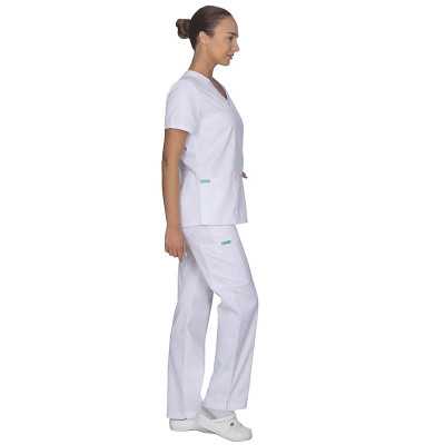 Ιατρικές στολές γυναικείες Classic Fit Σετ στολή νοσηλεύτριας Alezi Classic Fit | Λευκό στη Θεσσαλονικη
