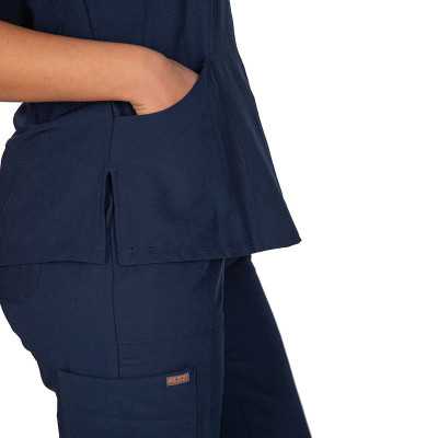 Γυναικείες ιατρικές στολές Stretch Ιατρικό scrub γυναικείο Stretch Alezi | Navy Blue στη Θεσσαλονικη